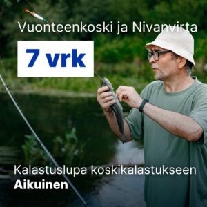 Vuonteenkoski ja nivanvirta 7vrk kalastuslupa koskikalastukseen