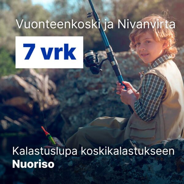 Vuonteenkoski ja nivanvirta 7vrk kalastuslupa koskikalastukseen