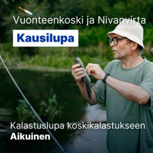 Vuonteenkoski ja nivanvirta kausilupa kalastuslupa koskikalastukseen